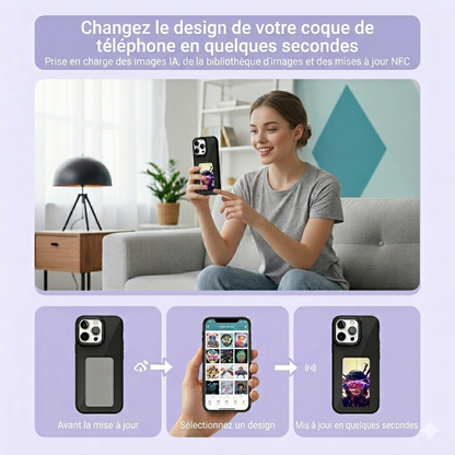 Smart E-ink screen phone case